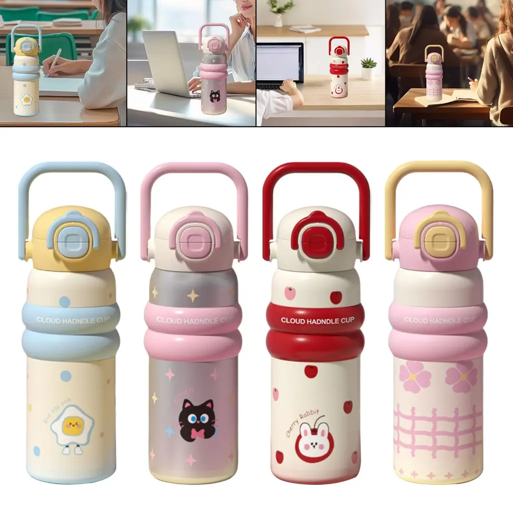 Cartoon insulated Cup 600ml