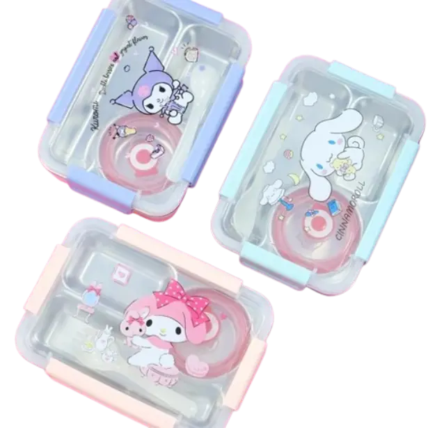 ប្រអប់បាយ3ថត+កូនចាន