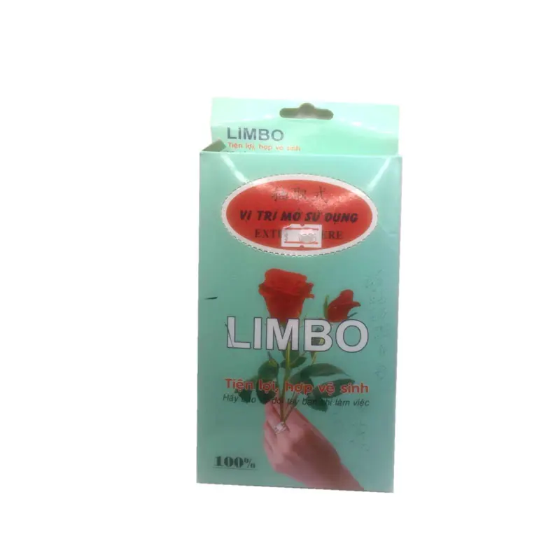 LIMBO ស្រោមដៃប្លាស្ទិករូបកុលាប