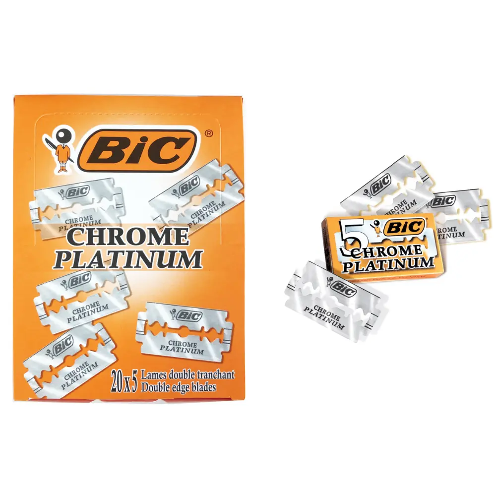 BIC Lames Double Tranchant & Edge Blades 5pcs*20