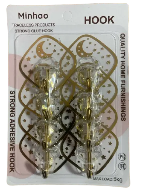 Minhao Glue Hook រូបផ្កាយ 5kg 8pcs