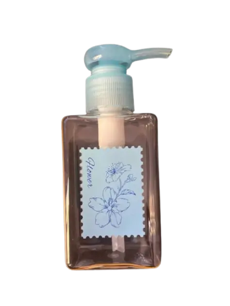 Flower ដបស្ព្រេបាញ់ទឹកជ័រថ្លារាងជ្រុងរូបផ្កា #095AQ 100ml