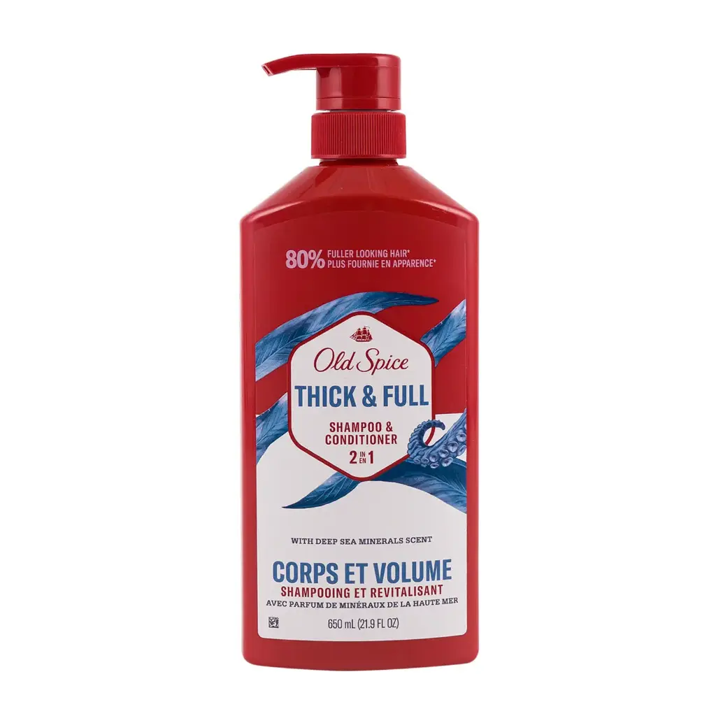 Old Spice Thick & Full Shampoo & Conditioner 650ml