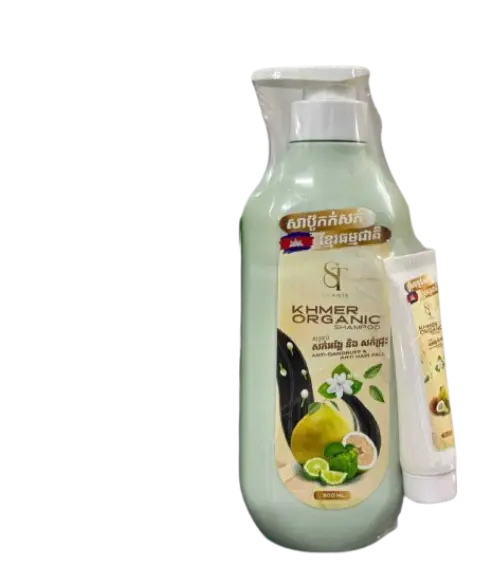 ST White សាប៊ូកក់សក់ខ្មែរធម្មជាតិ 500ml