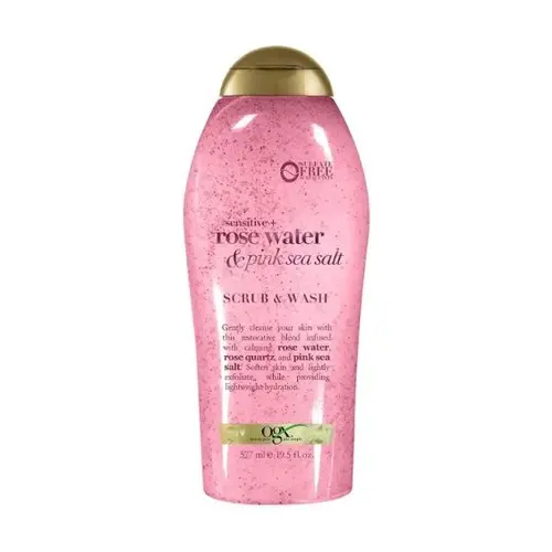 Ogx rose សាប៊ូ័&ស្ក្រាប់ sea salt scrub&wash 577ml
