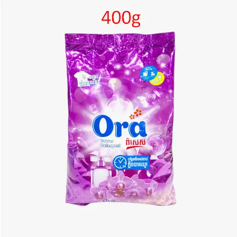 Ora Power Detergent សាប៊ូបោកគក់ពណ៌ស្វាយ 400g*30