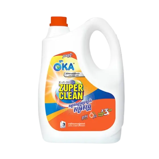 OKA សាប៊ូបោកសម្លៀកបំពាក់ទឹកក្រូច Super Clean 3000ml