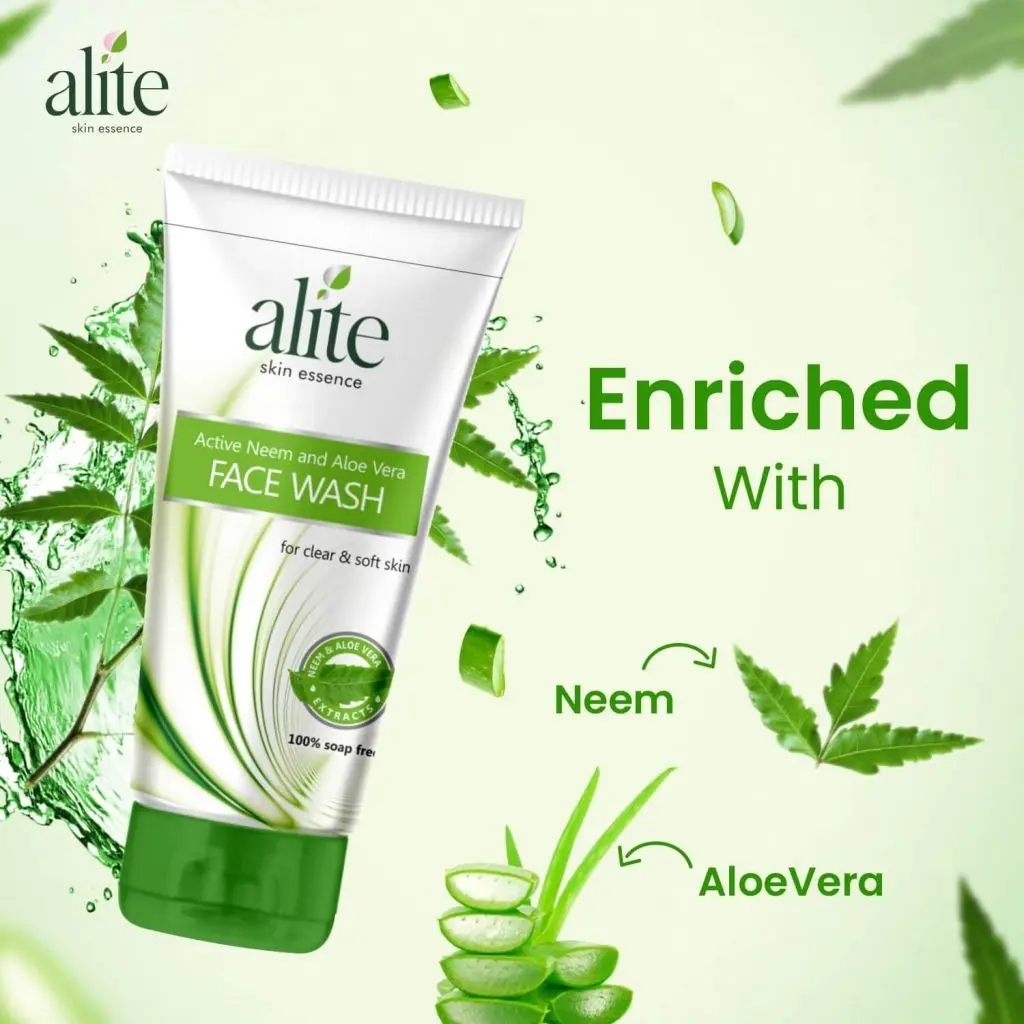 alite Active Neem & Aloe Vera Face Wash 70g