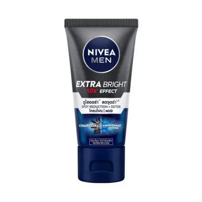 Nivea Men Foam Charcoal+Whitinat Extra Bright 50g