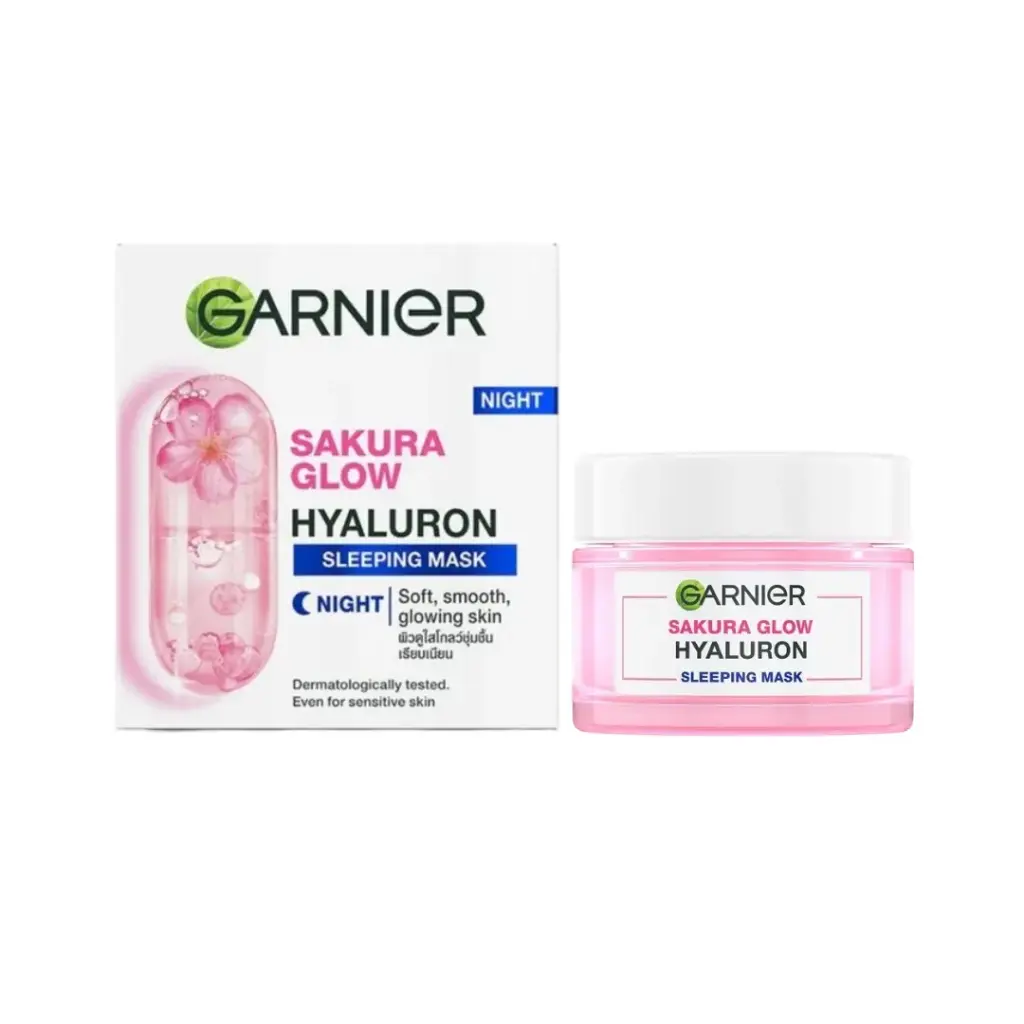 GARNIER ម៉ាសលាបមុខសាគូរ៉ាពេលគេង 50ml
