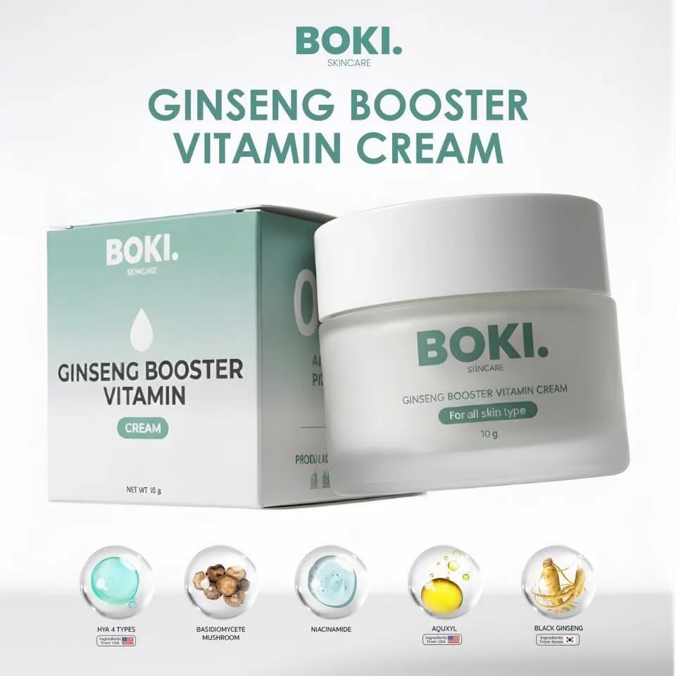 BOKI Ginseng Booster Vitamin ឡេគ្រីម​ 10g
