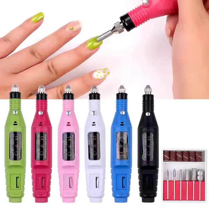 Nail Drill Machine With Metal Bits X031