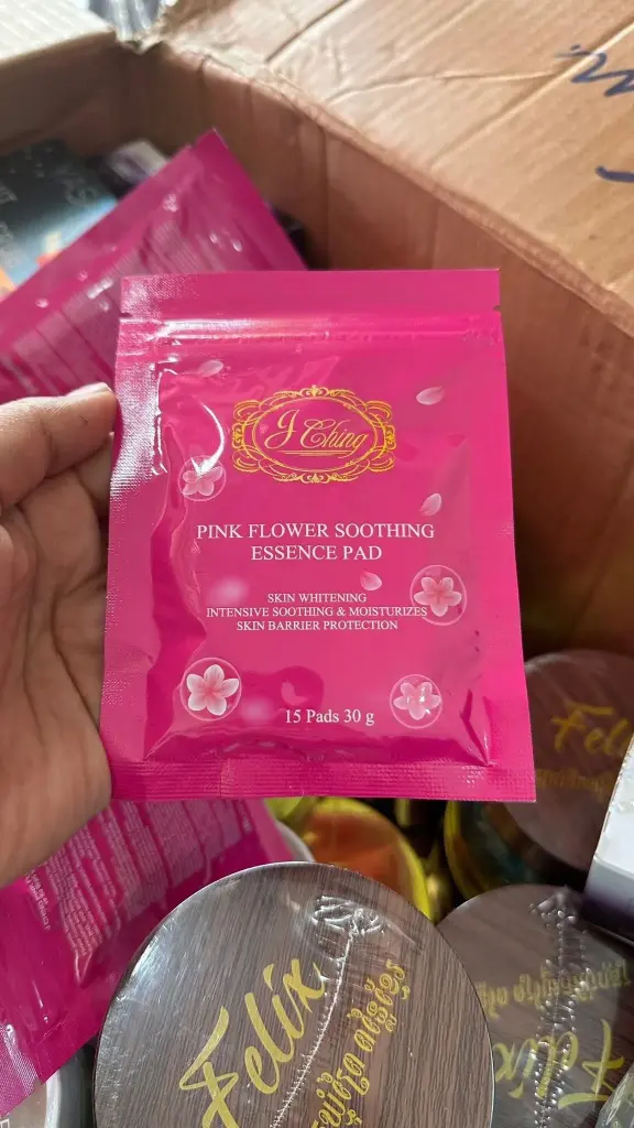 J ChingសំឡីជូតPinkFlower 15pads