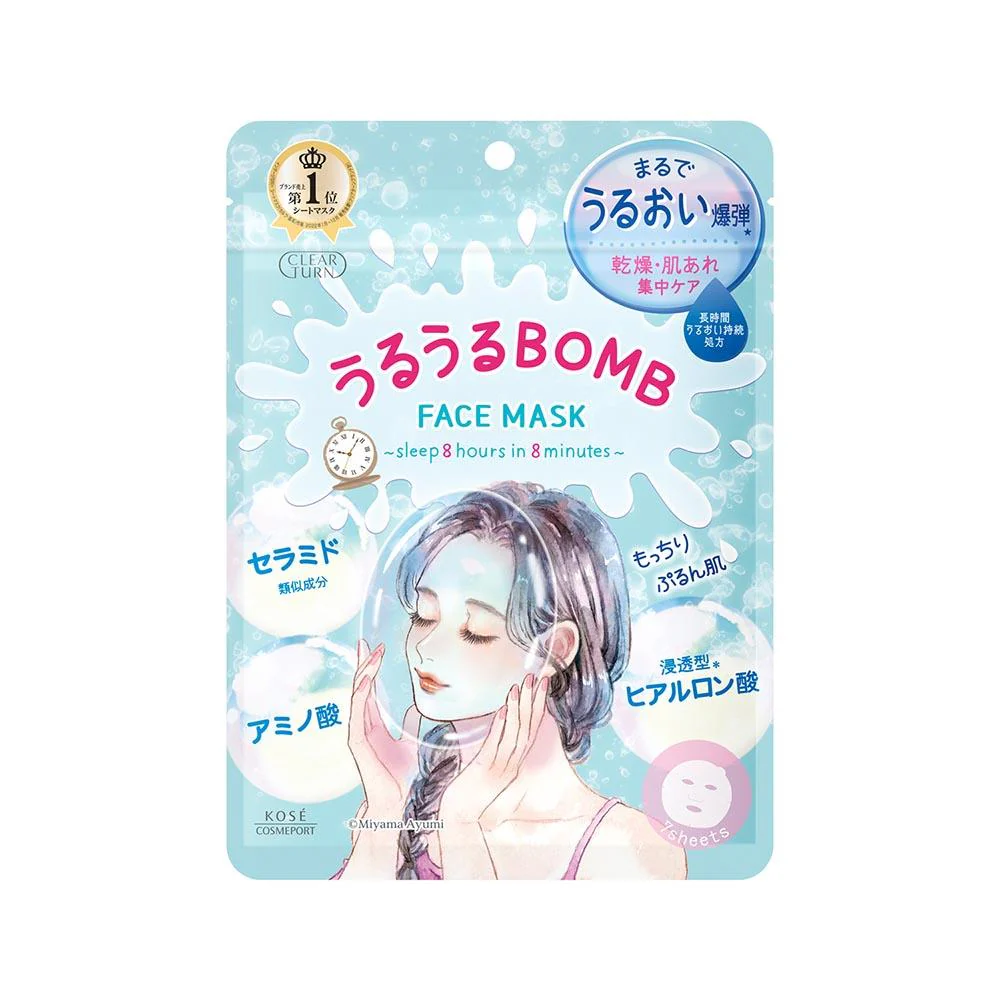 Kose Bomb Mask Blue 7pcs