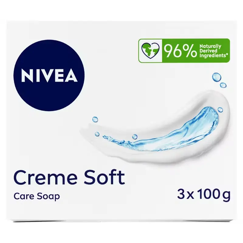Nivea ឈុតសាប៊ូដុំដុសខ្លួន96% 3*100g