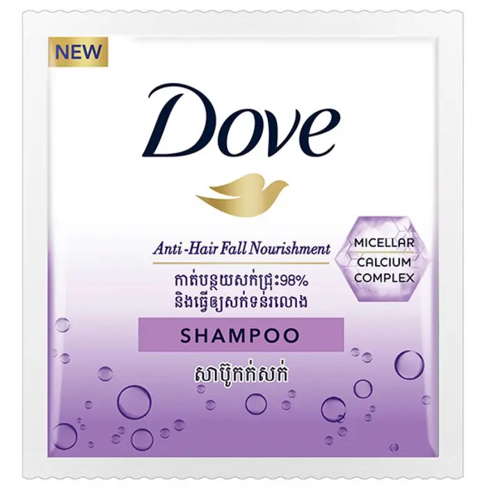Dove សាប៊ូកក់សក់(AntiHF)ស្វាយ 9ml  