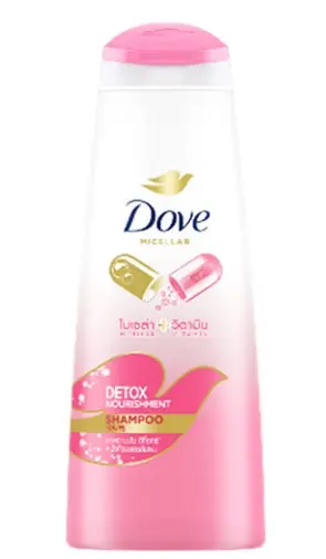 Dove សាប៊ូកក់សក់Detox ផ្កាឈូក 330ml