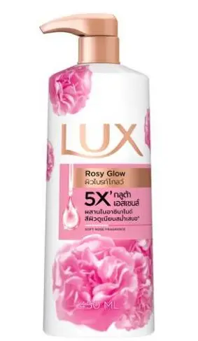 Lux សាប៊ូដុសខ្លួន Rosy Glow ផ្កាឈូក450ml