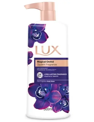Lux សាប៊ូដុសខ្លួន Magical Orchidស្វាយ  450ml  