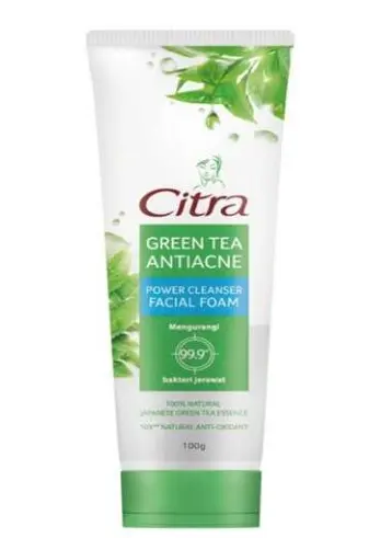 Citra ហ្វូមលាងមុខ Green Tea Antiacne បៃតង 100g