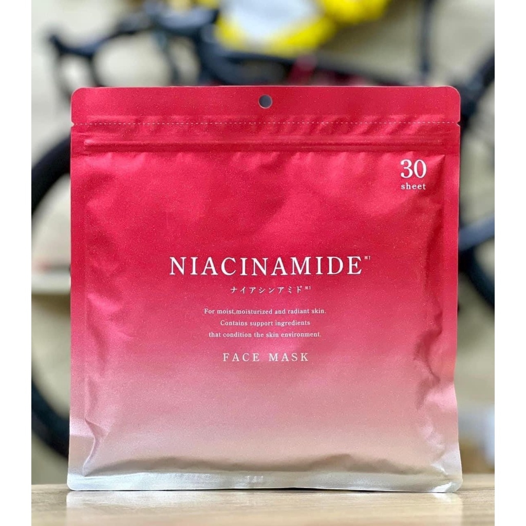  Niacinamide Face mask ក្រហម 30sheet 