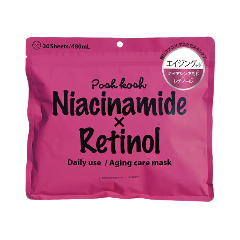 Posh Kosh Niacinamide X retinol Mask 30Sheet