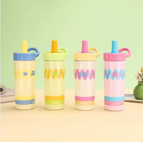 Stay Happy Stainless Thermos Cup 600ml