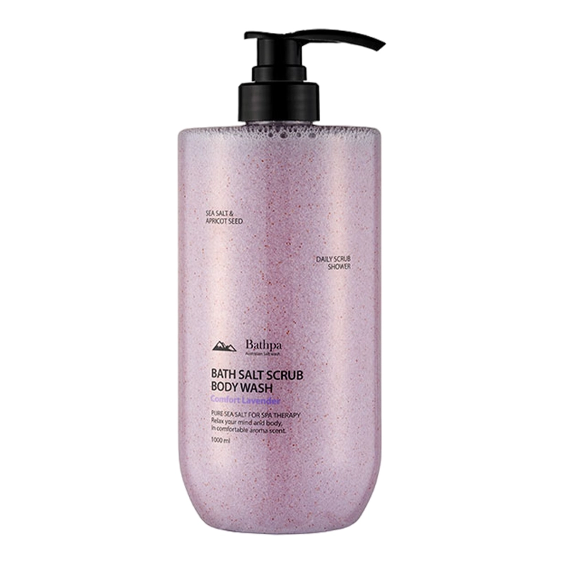 Bathpa Scrub Body Wash Lavender Purple 1L