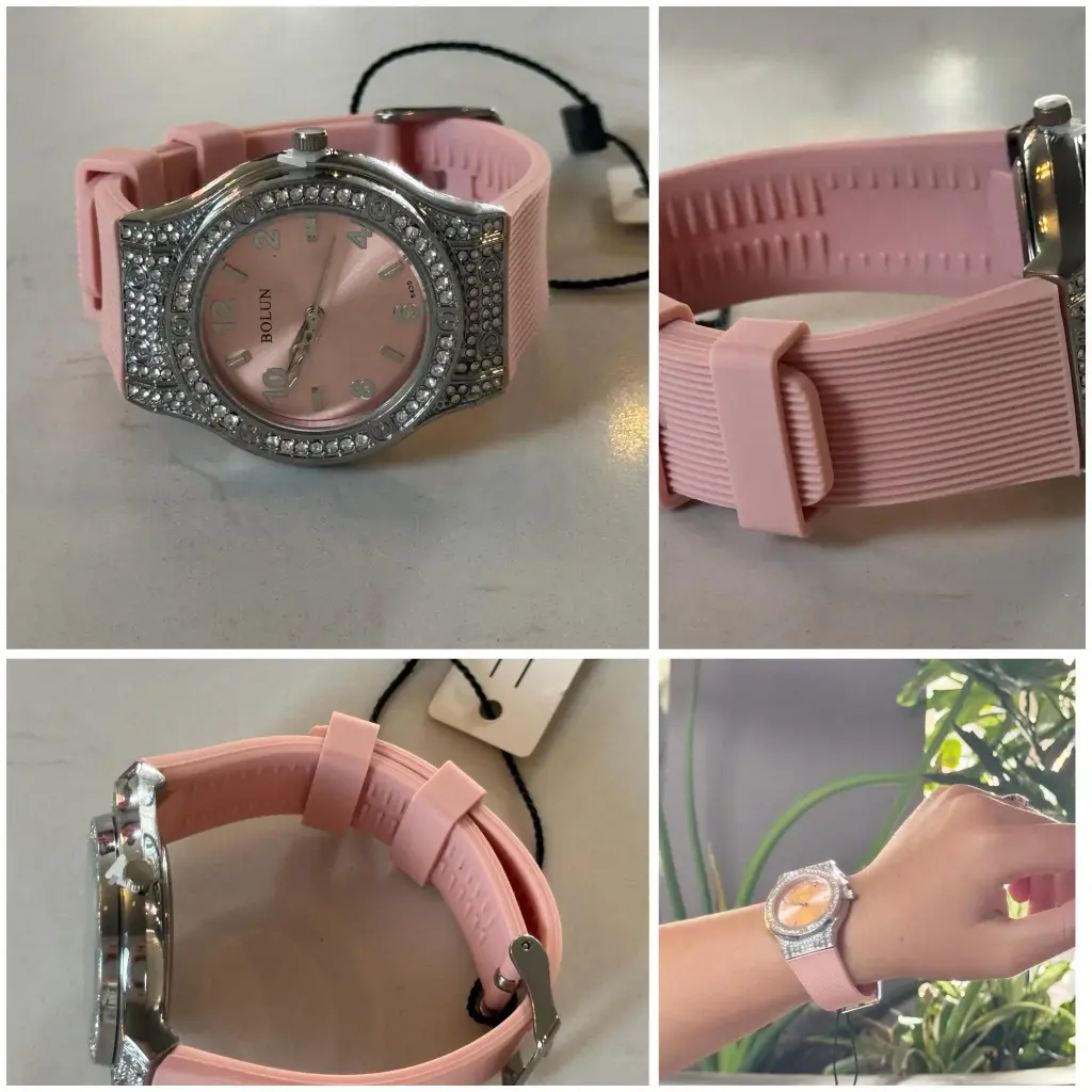 Kebino Hoblot នាឡិកាដៃពេជ្យខ្សែជ័រ #6439