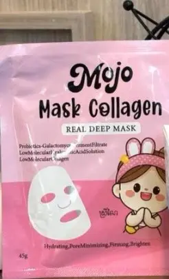 Mojo Mask Collagen ផ្កាឈូក 45g*5