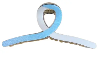 200-ដង្កៀបចាប់សក់ជ័រថ្លាល្អ Blue Jeans 