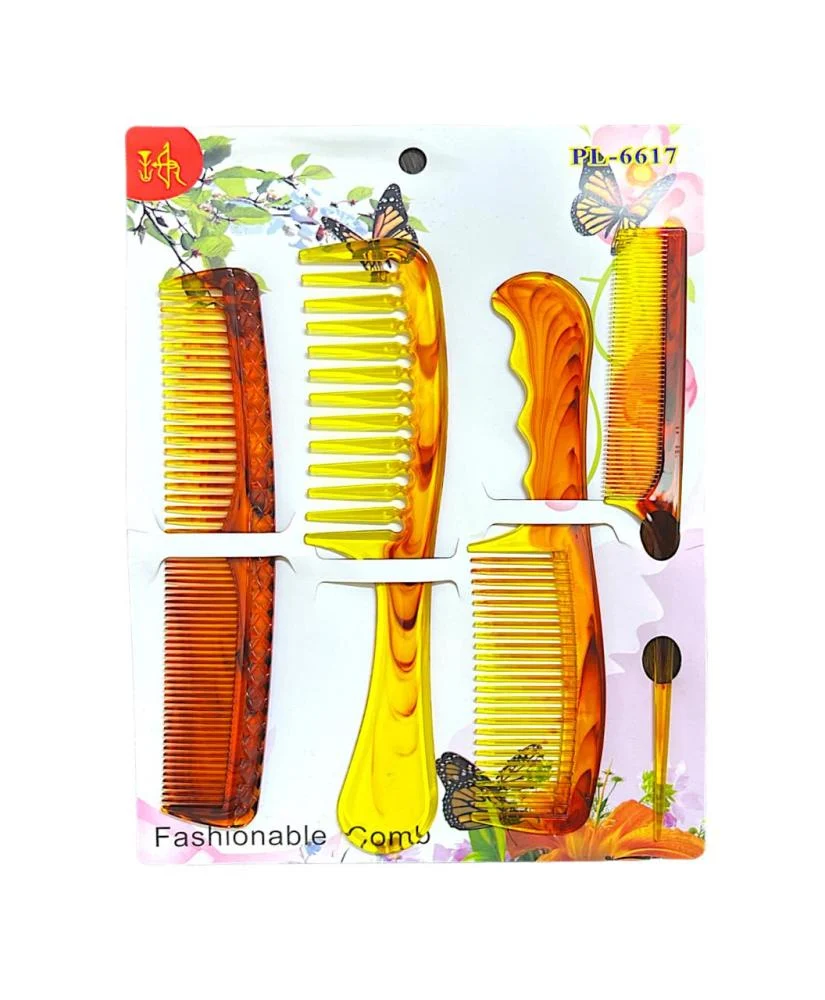 Aa Bai Ya Flat Comb ឈុតក្រាសសក់ 4pcs