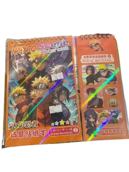 Scene Material Sticker Anime Book #C-3573 2pcs