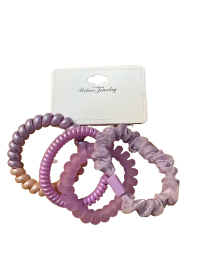 229-Bohao Jewelry កៅស៊ូចងសក់រឺស័រ 4pcs