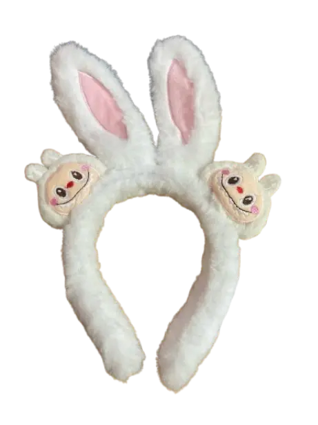 245-បូសក់រោមមានត្រចៀកទន្សាយនិងក្បាលLabubu