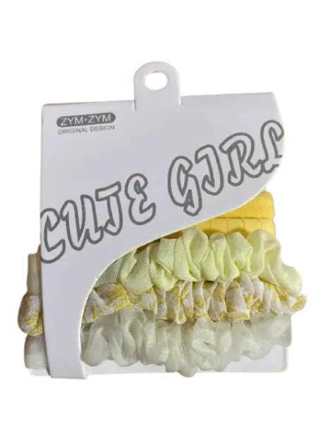 248-ZYM Cute Girlឈុតកៅស៊ូក្រណាត់យឺតនិងសំណាញ់ 6pcs