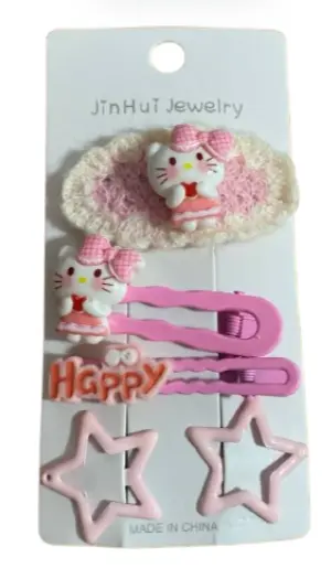 250-JinHui ឈុតដង្កៀបសក់ 5pcs