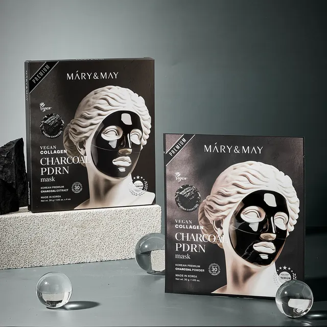 Mary&May Charcoal PDRN Mask 30g*4