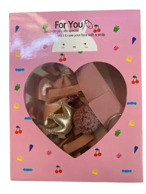 253-ឈុតប្រអប់ដង្កៀបចាប់សក់តូចៗប្រអប់បេះដូង