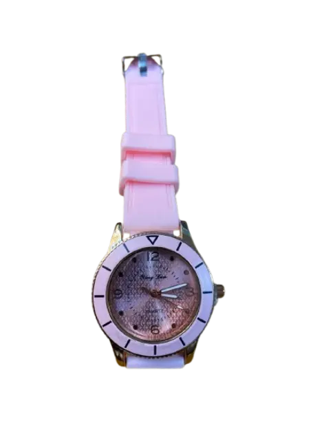 Ying Lan Quartz នាឡិកាដៃខ្សែជ័រក្បាលមូល