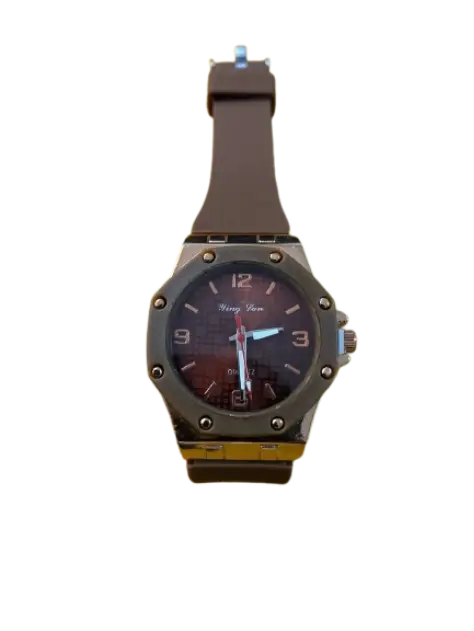 Ying Lan Quartz នាឡិកាដៃខ្សែជ័រក្បាល8ជ្រុង