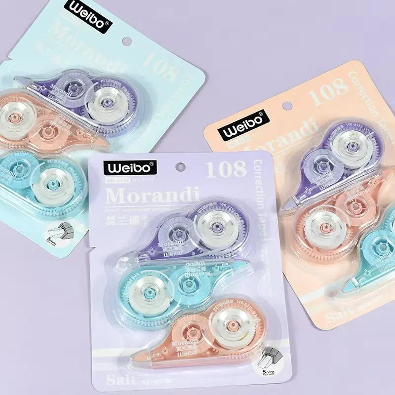 Weibo Morandi Correction Tape 108 #WB-8339 3pcs
