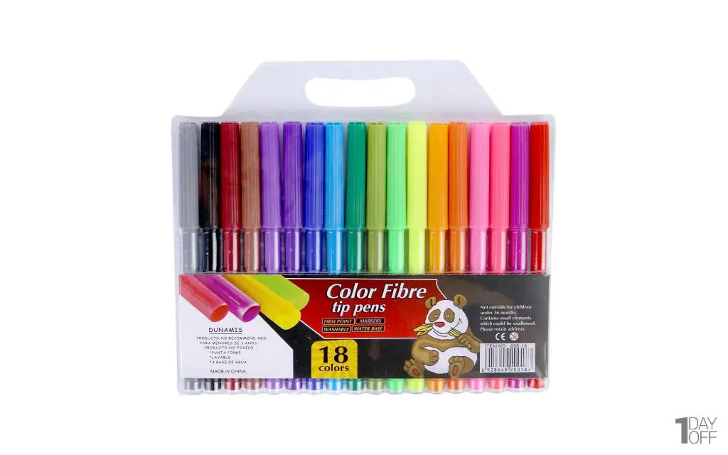 Color Fibre Tip Pens #858-18 18pcs