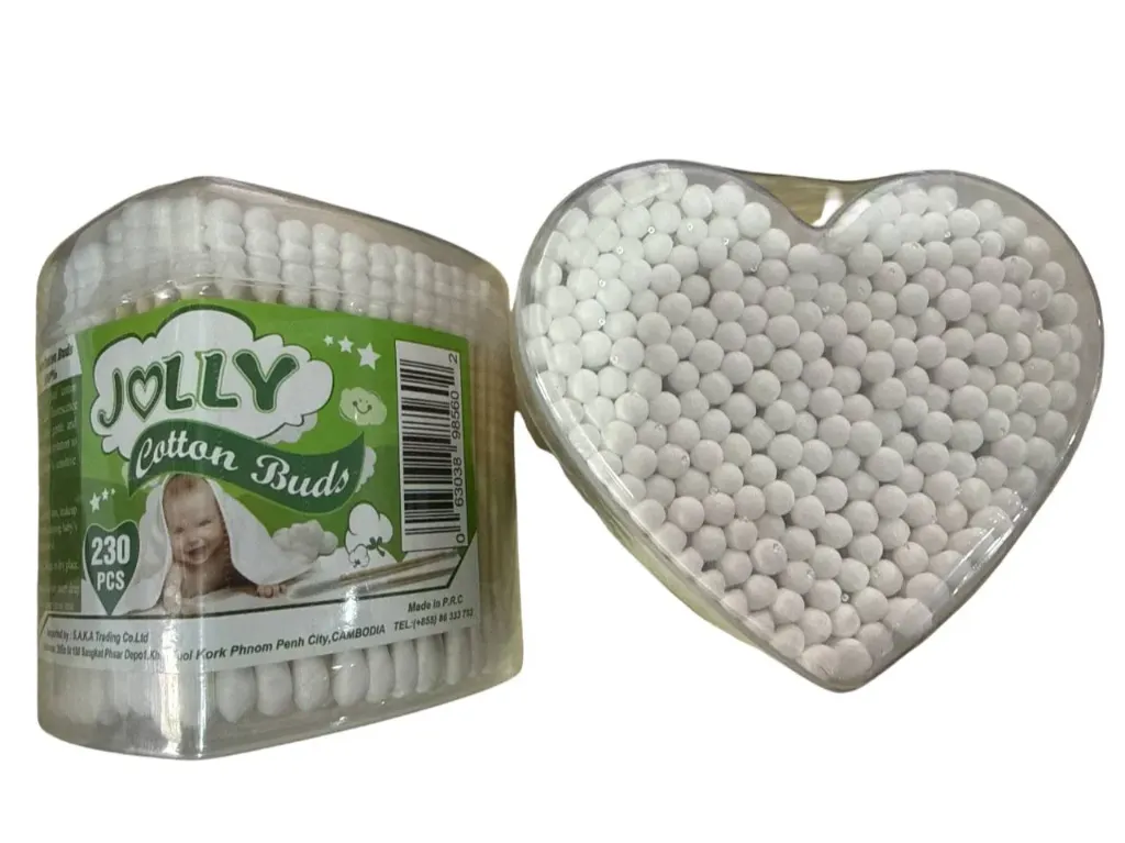 JOLLY សំឡីត្បាល់ត្រចៀកបេះដូង 230pcs -5602