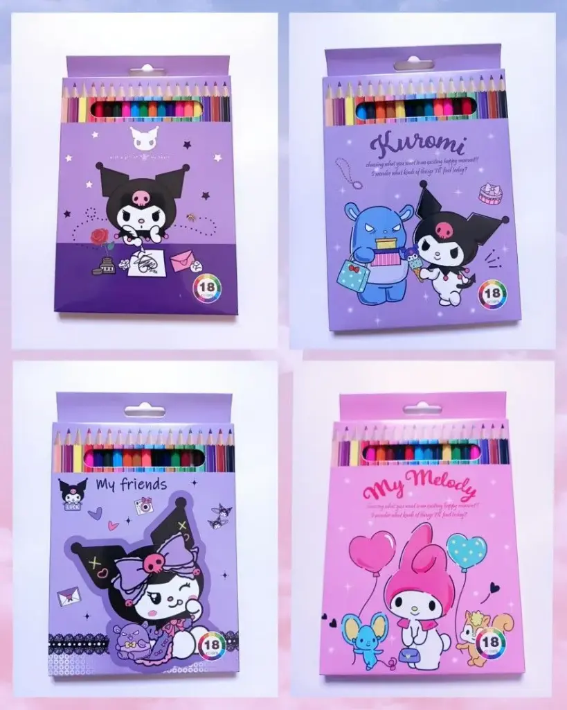 Kuromi ខ្មៅដៃឈើផាត់រូប #212-18 18pcs