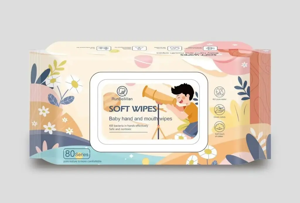 RunBeiMian Soft Wipes Baby Hand&Mouth #0669 80series