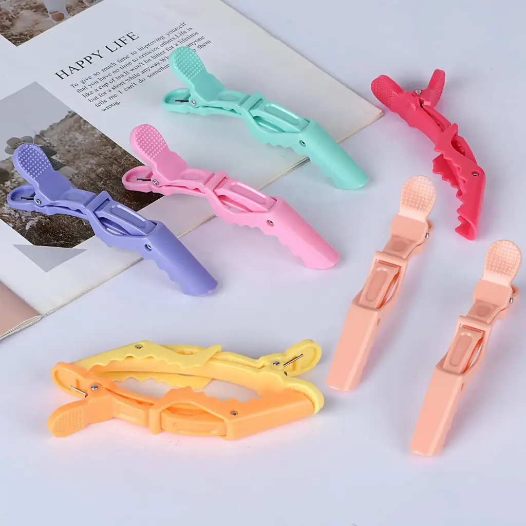 ដង្កៀបកៀបសម្រាប់អ្នកធ្វើសក់មាត់ក្រពើ 4pcs