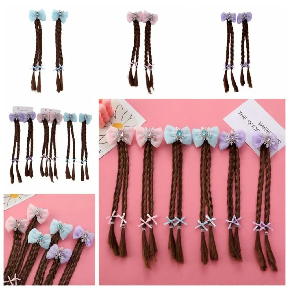 Pringcess សក់ក្រងគូមានដង្កៀបចាប់សក់ 2pcs