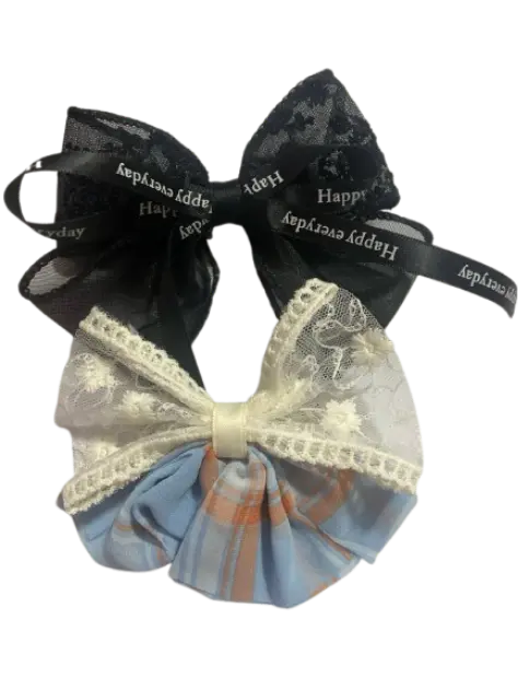 294-ដង្កៀបចាប់សក់បូក្រណាត់សំណាញ់ចម្រុះ