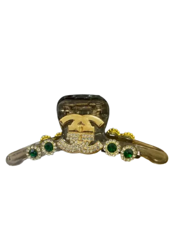 307-Chanel  ដង្កៀបចាប់សក់ត្បូងមូល4គ្រាប់